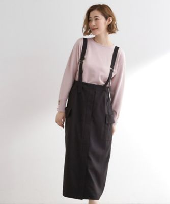 ＜GROVE (Women)＞ＯＮにもＯＦＦにも　大人のサス付きスカート（２００２５３８２３３）