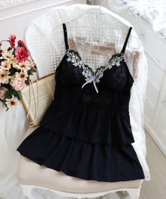 Risa Magli (Women)/リサマリ ジニー カップ付キャミソール(2002538253) クロ019 下着・靴下【三越伊勢丹/公式】