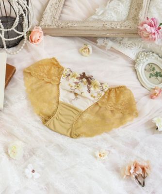 Risa Magli (Women)/リサマリ ジア レースショーツ(2002538260) イエロー033 パンツ・ショーツ【三越伊勢丹/公式】