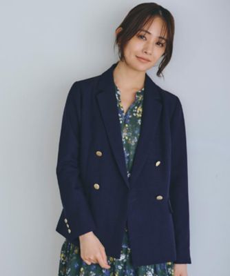 サ*ー様 ebure ダブルブレスト テーラードジャケット 黒 セール】 【セットアップ可能】ライトウェイト ダブルブレスト