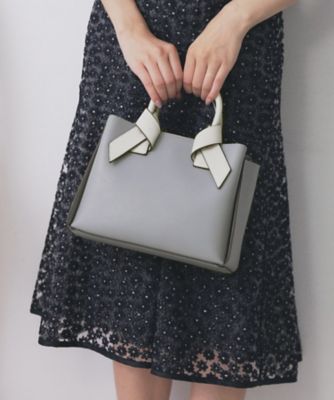 index (Women)/インデックス リボンハンドルミドルトートバッグ(2002538391) アオ191 旅行用かばん・バッグ【三越伊勢丹/公式】