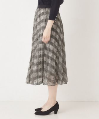 チェック柄レースプリーツスカート（2002538556） | CORDIER