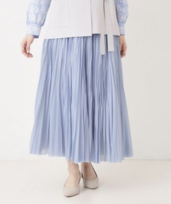 ＜CORDIER (Women)＞グレースオーガンザプリーツスカート（２００２５３８５６１）