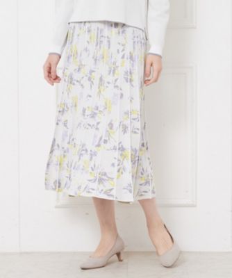 ＜CORDIER (Women)＞【入卒セレモニー／おでかけ／セットアップ】フラワージャカードスカート（２００２５３８５７５）