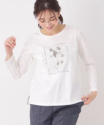 ＜CORDIER (Women)＞【Ｍ～４Ｌサイズ】フラワーフォトＴシャツ（２００２５３８５８１）
