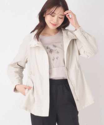 ＜CORDIER (Women)＞【Ｍ～４Ｌサイズ／洗える】ウエストドローストリング　カジュアルブルゾン（２００２５３８５８５）