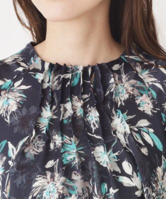 M～3Lサイズ／セットアップ】グレースフラワープリントブラウス