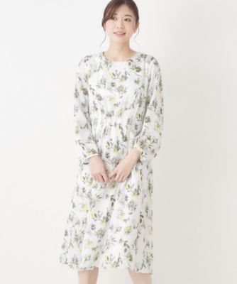 ＜CORDIER (Women)＞【Ｍ～３Ｌサイズ／セットアップ】グレースフラワープリントワンピース（２００２５３８６０７）