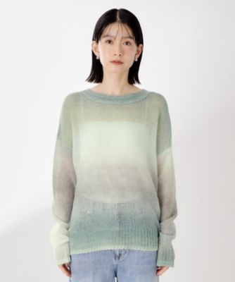 OHGA スカラップ　ニットティー OHGA SCALLOP TEE