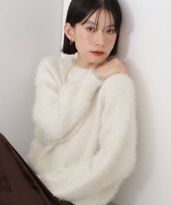 ＜THE SHOP TK (Women)＞フェザーシャギーニット（２００２５３８７７６）
