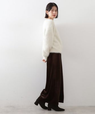 着るたびときめく ふんわりフェザーシャギーニット