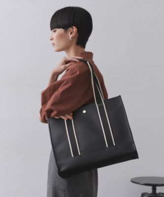 OPAQUE.CLIP (Women)/オペークドットクリップ【3層仕様/A4サイズ対応】ラインテープスクエアトートバッグ(2002538942) クロ019 旅行用かばん・バッグ【三越伊勢丹/公式】