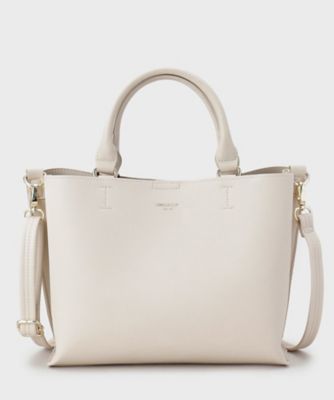 2WAY／人間工学】ソフトシュリンク合成皮革ミドルサイズトート