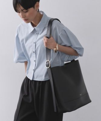 軽量／A4サイズ対応／通勤対応】スムース合成皮革ワン