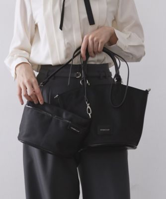 OPAQUE.CLIP (Women)/オペークドットクリップ ミニショルダーとしても使える!バッグインポーチ付きミドルトートバッグ(2002538952) クロ019 旅行用かばん・バッグ【三越伊勢丹/公式】