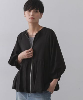 【SALE】OPAQUE.CLIP (Women)/オペークドットクリップ シアーバルーンペプラムブルゾン(2002538956) クロ019 コート・ジャケット【三越伊勢丹/公式】