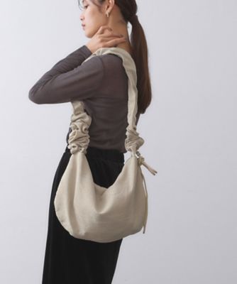 OPAQUE.CLIP (Women)/オペークドットクリップ ドロストフリルハンドルラメミドルショルダーバッグ(2002538985) ゴールド007 旅行用かばん・バッグ【三越伊勢丹/公式】