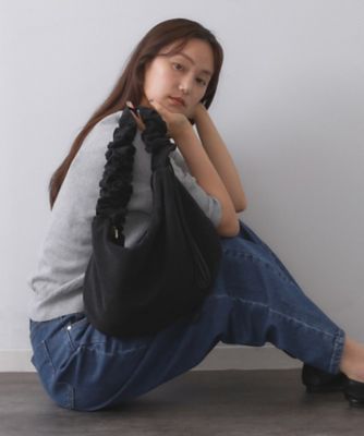 OPAQUE.CLIP (Women)/オペークドットクリップ ドロストフリルハンドルラメミドルショルダーバッグ(2002538985) クロ019 旅行用かばん・バッグ【三越伊勢丹/公式】