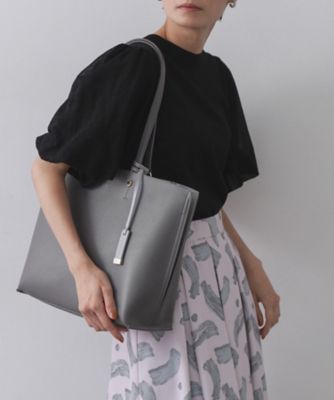奈々ページ 名品／A4サイズ対応】バイカラースムーストートバッグ