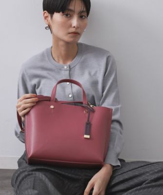 OPAQUE.CLIP (Women)/オペークドットクリップ【2WAY/名品】バイカラー3層ミドルトートバッグ(2002539000) ピンク574 旅行用かばん・バッグ【三越伊勢丹/公式】