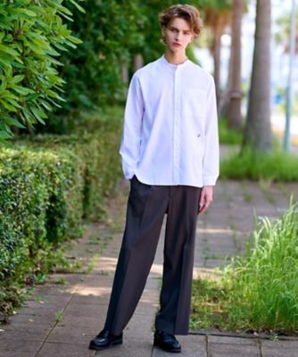 00s eskandar モモンガシルエット シルク100% HAORI シャツ 00s eskandar モモンガシルエット シルク100% HAORI シャツ
