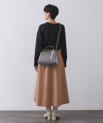 2WAY／名品】バイカラーミドルボストンバッグ
