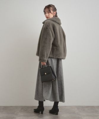 ふわふわ・上品】ミンクフェイクファーアウター（2002539084