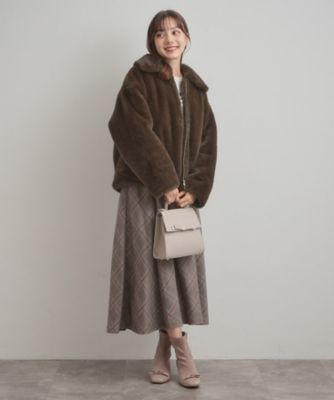 ふわふわ・上品】ミンクフェイクファーアウター（2002539084