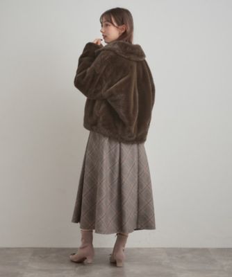 ふわふわ・上品】ミンクフェイクファーアウター（2002539084