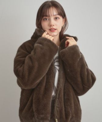 ふわふわ・上品】ミンクフェイクファーアウター（2002539084