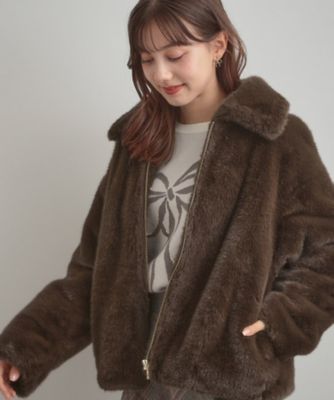 ふわふわ・上品】ミンクフェイクファーアウター（2002539084