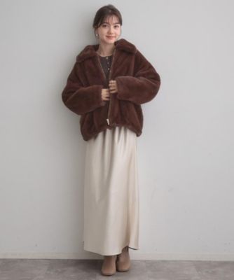 SUGAR ROSE シュガーローズミンクライク ファー　ジャケット　ブラウン 2025年最新】Sugar Rose レディース 毛皮・ファーコートの人気アイテム