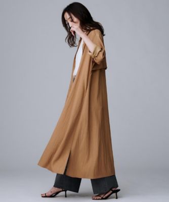 前開きボタン／ベルト付／羽織シャツ／】2WAYトレンチ風ワンピース