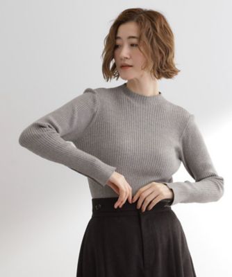 吸湿発熱／帯電防止】ハイネックリブプルオーバー