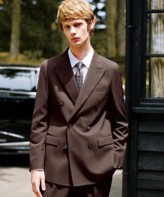 DRESS VAN NOTEN ブラウン ダブルブレストジャケット DRIES VAN NOTEN ダブルジャケット | ブラウン | FARFETCH JP