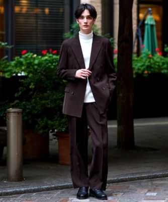 セットアップ可】ブラウンツイル ダブルジャケット