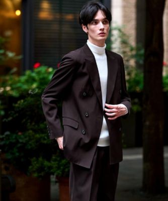 セットアップ可】ブラウンツイル ダブルジャケット