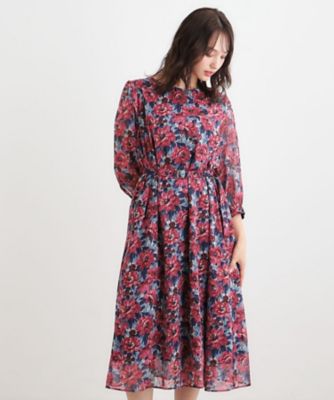 ＜LAURA ASHLEY＞【ＷＥＢ限定カラーあり／洗える／同柄アイテムあり】ケラウェイ柄　ドビーワンピース（２００２５３９２２１）