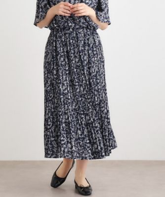 ブン様　★ローラアシュレイ★スカート2点おまとめ ローラ アシュレイ LAURA ASHLEY 【異素材切替】サイドプリーツ