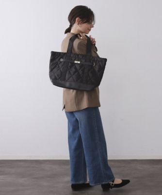 A4サイズ対応】ダイヤキルティングスクエアビッグトートバッグ