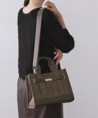 OPAQUE.CLIP (Women)/オペークドットクリップ ダイヤキルティングスクエアミドルショルダーバッグ(2002539242) チャ044 旅行用かばん・バッグ【三越伊勢丹/公式】