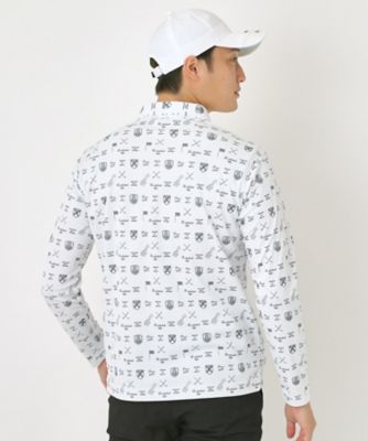 新品　adabat長袖ポロシャツ サイズ48 コットン100% 吸湿発熱】ロゴデザイン 長袖ポロシャツ（ポロシャツ） | adabat(Men