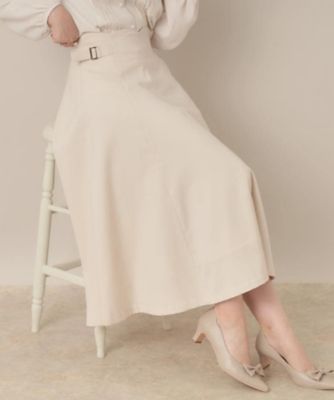 ＜COUTURE BROOCH (Women)＞【大人可愛い・通勤】スカラウエスト　サイドベルト　パネルスカート（２００２５３９３４７）