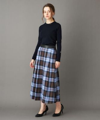 チェックタックソフトプリーツスカート（2002539449