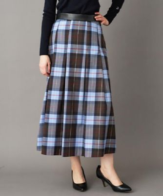 ＜DRESSTERIOR (Women)＞チェックタックソフトプリーツスカート（２００２５３９４４９）