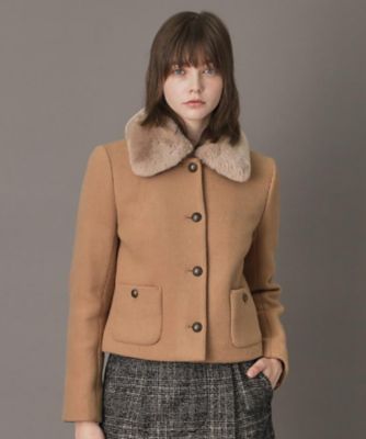 ＜DRESSTERIOR (Women)＞【ｏｔｏｎａＭＵＳＥ　１１月号掲載】２ＷＡＹファーカラーメルトンジャケット（２００２５３９５３０）