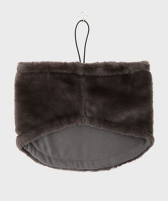 リバーシブルフェイクファーネックウォーマー