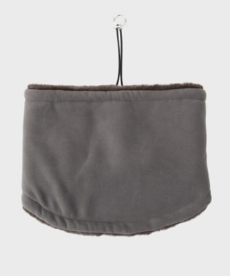 リバーシブルフェイクファーネックウォーマー