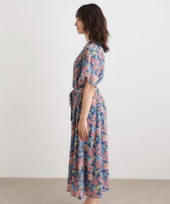 WEB限定／洗える】ハニーボーン柄 ワンピース