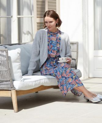 WEB限定／洗える】ハニーボーン柄 ワンピース